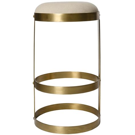 Dior Upholstered Counter Stool with Metal Frame